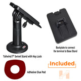 Swivel Stand for Verifone M400 and M440 Terminal Stand - WITH KEY - Complete Kit - 7" Tall Stand