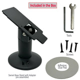 Hilipro Swivel Stand for Verifone VX820 & VX805 card machine - Sturdy Metal - 120 mm Tall - Swivel and Tilts - Complete Kit