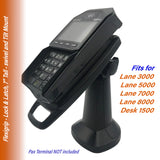 Hilipro Stand for Ingenico Lane 3000, 3600, 5000, 7000 , 8000 & Desk 1500 Credit Card Terminal - 7" Tall with Latch & Lock...