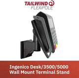 Wall Mount for Ingenico Move 5000 Credit Card Terminal -  with Lock and Latch (no key). Fits without the Cradle only.