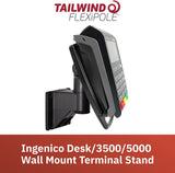 Wall Mount for Ingenico Move 5000 Credit Card Terminal -  with Lock and Latch (no key). Fits without the Cradle only.