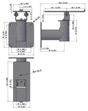 Sturdy Metal Swivel Wall Mount for Ingenico IPP320 and IPP350 - VESA Compatible - Complete Kit